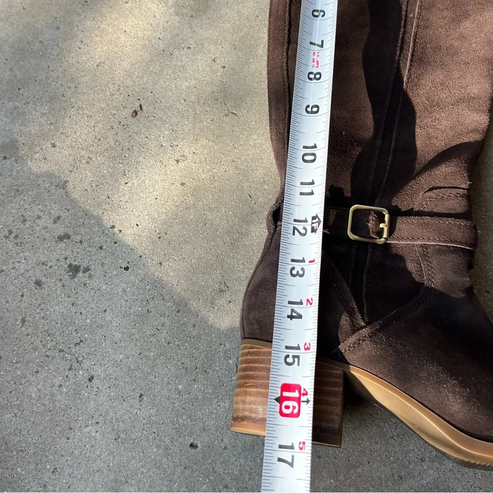 Koolaburra by Ugg Long Brown Boots Zip Belt Women’s Sz 7